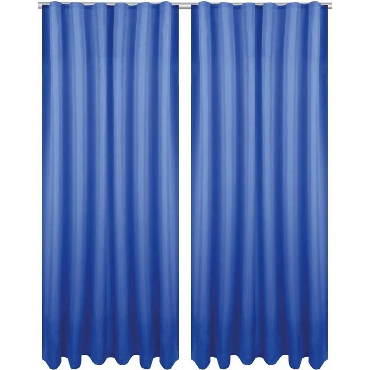 Bestlivings Vorhang "Ellen" mit Kräuselband inkl. Raffhalter (2 St), Kräuselband, blickdicht, Polyester, matter Stoff, einfarbig, waschbar bei 30°C, bügelleicht, formstabil