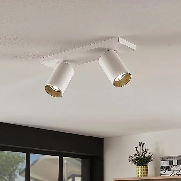 Arcchio Deckenstrahler Brinja, Metall, Weiß IP20, 2 x 8 W LED – Bild 3