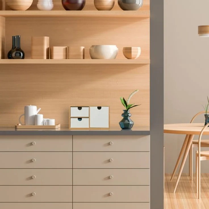 Schubladenbox Bambus & MDF 3 Fächer 10039330 – Bild 5