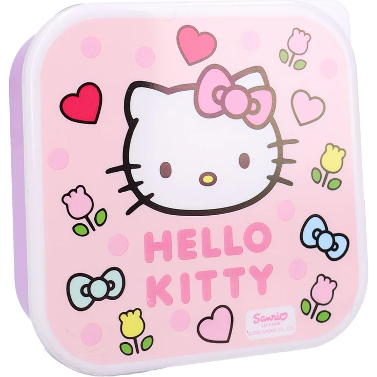 Hello Kitty Lunchbox Set Kinder Snackbox Brotdose 3 Stück Aufbewahrungsbox – Bild 2