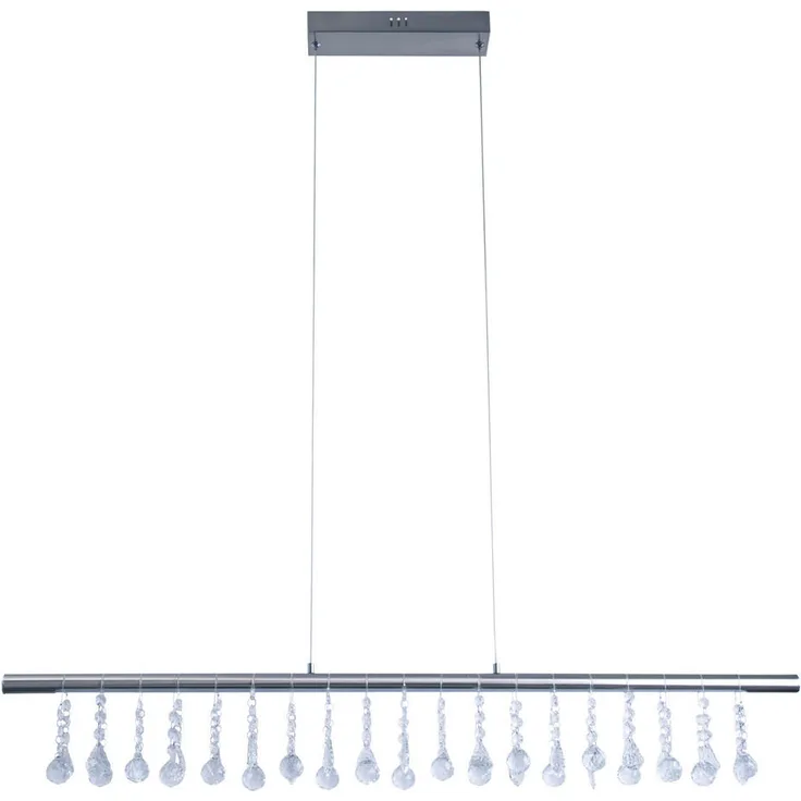 Näve LED-Hängeleuchte Nobilis, Nickel, 3 Helligkeitsstufen, 6x120x100 cm, Pendelleuchte
