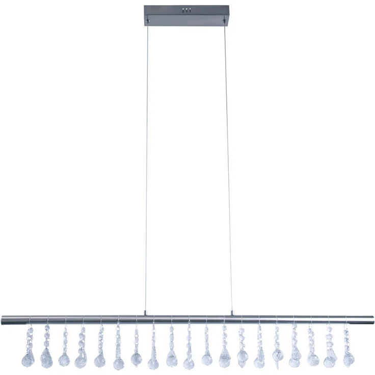Näve LED-Hängeleuchte Nobilis, Nickel, 3 Helligkeitsstufen, 6x120x100 cm, Pendelleuchte