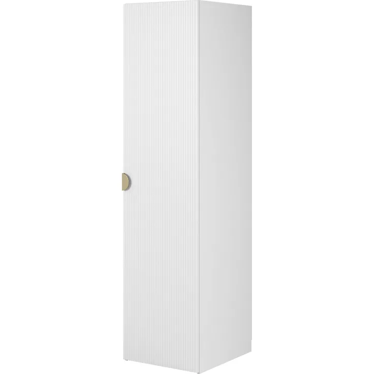 Selsey 'Moonir' Kleiderschrank 1-türig mit Regalen, weiß 200 x 50 x 57 cm