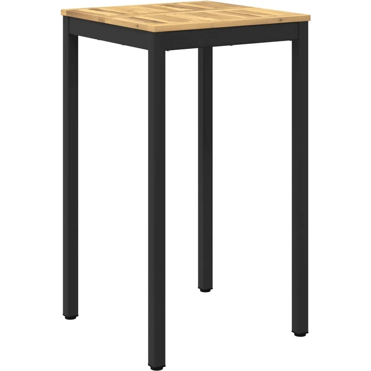 vidaXL Gartenbar-Tisch NAARDEN Weiß gewaschen und Schwarz 901772 – Bild 2