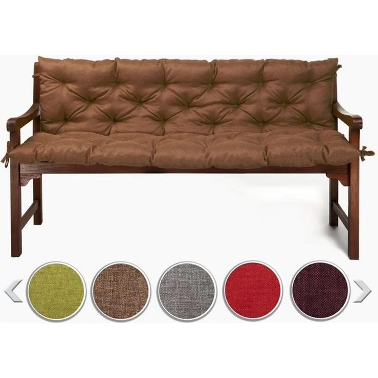 sunnypillow Bankauflage Bankauflage Stuhlkissen viele Farben und Größen zur Auswahl, 120 cm x 40 cm x 40 cm braun – Bild 4