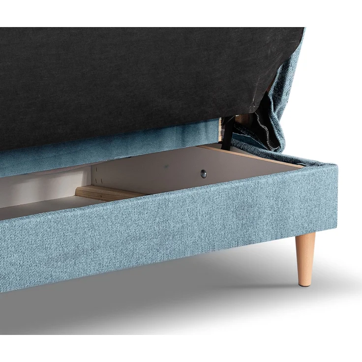 Schlafsofa (B/H/T: 199x91x91 cm) in Blau – Bild 10