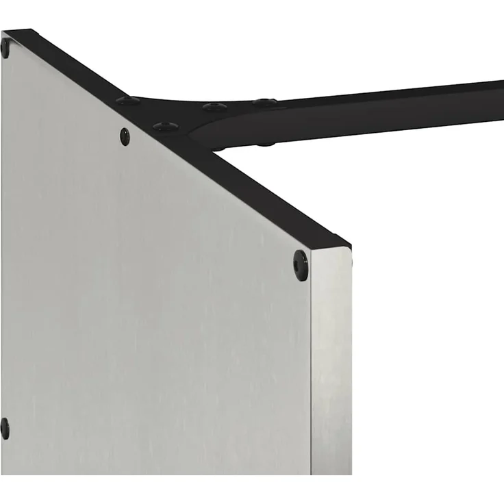 vidaXL Brennholzregal 40x40x40 cm Edelstahl 864241 – Bild 7
