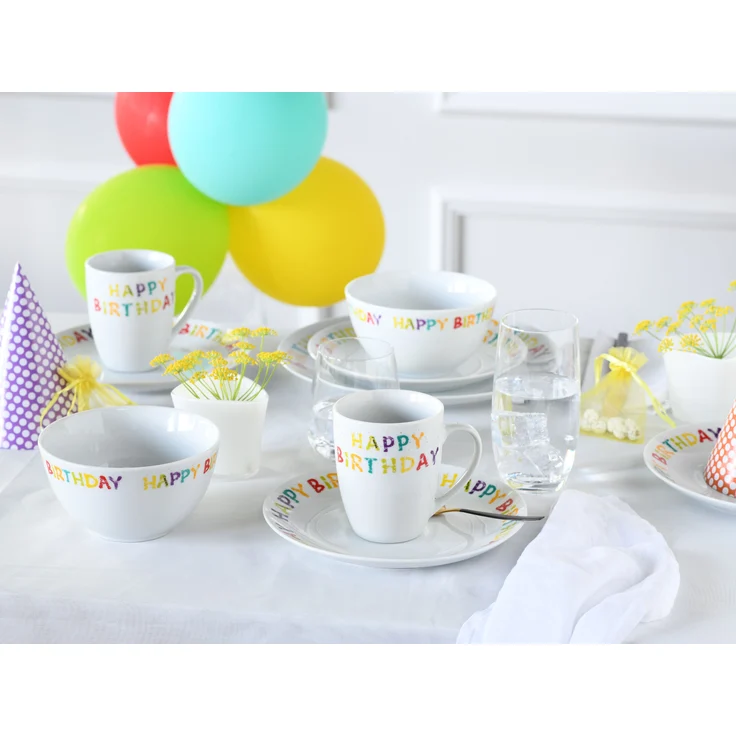 Happy Birthday, Frühstücksset 12-tlg (mo) – Bild 4