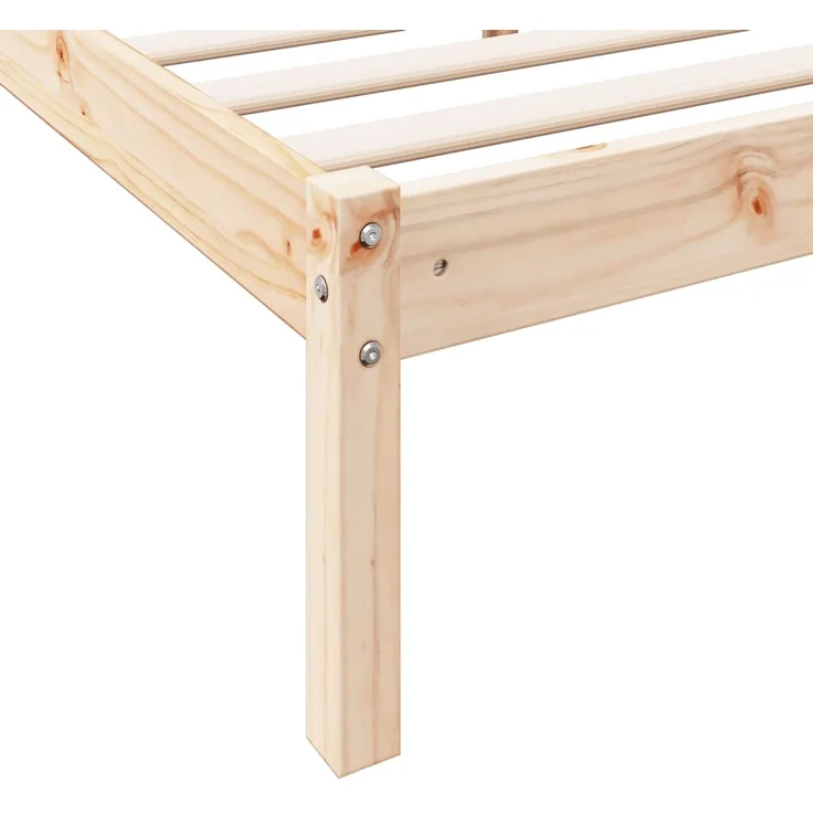 vidaXL Massivholzbett Extra Lang ohne Matratze 80x210 cm Kiefernholz 852400 – Bild 7