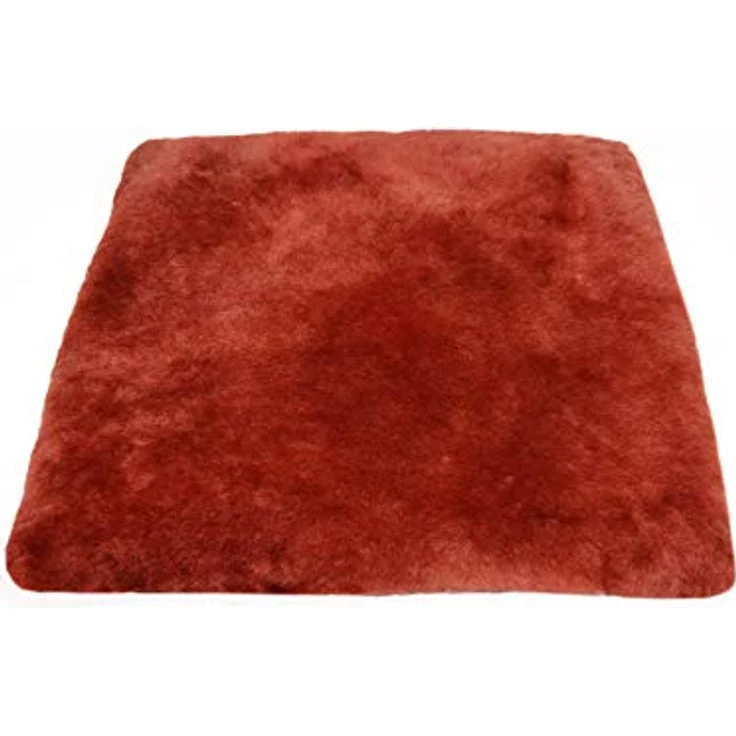 Reissner Lammfelle SIKI-VF Schaffell Sitzkissen Vollfell Qualität (Rollstuhlauflage Katzenbett) VF 40x40cm rot – Bild 2