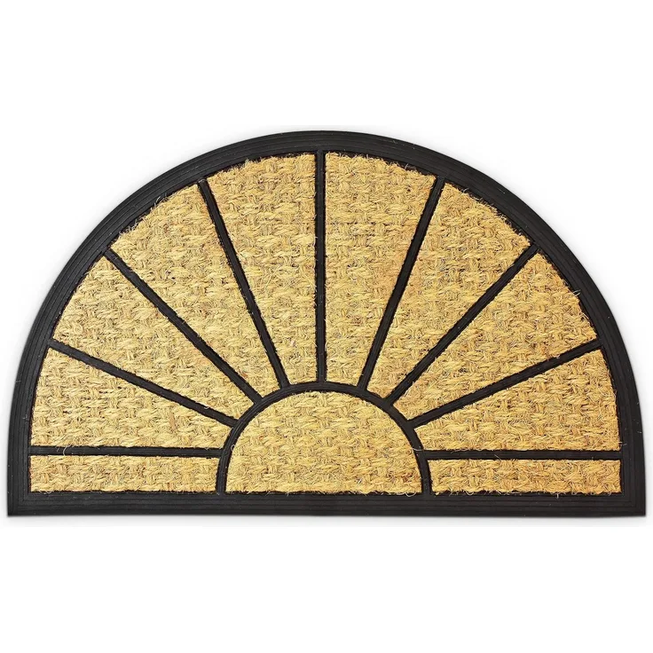 Fußmatte halbrund Kokos 45x75 cm 10016743