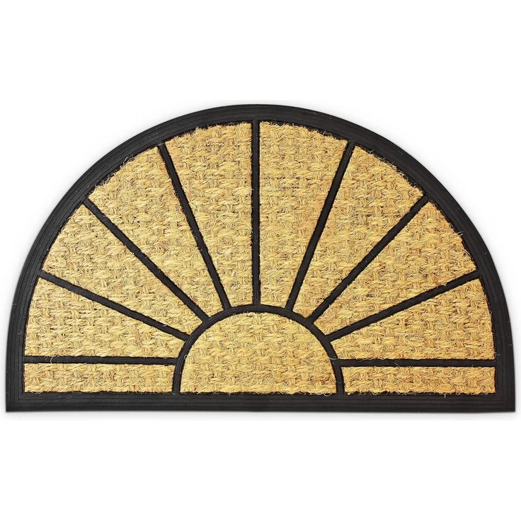 Fußmatte halbrund Kokos 45x75 cm 10016743 – Bild 1