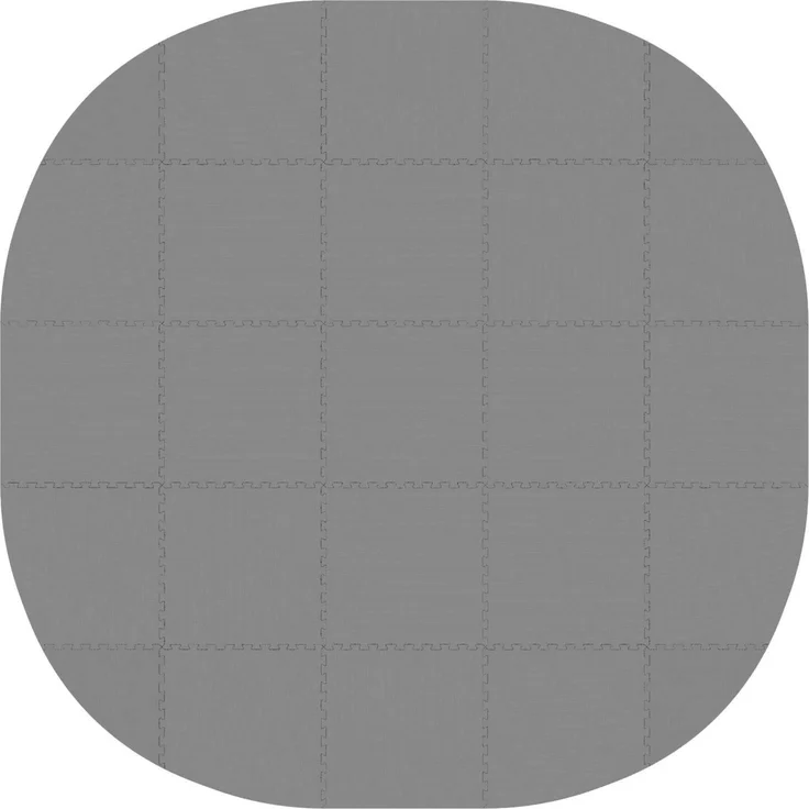 vidaXL Pool Bodenschutzmatte 25 Stk. Ø 292 cm Rund EVA-Schaum Grau 42042637 – Bild 2