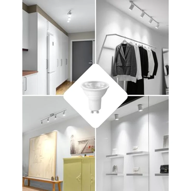 Lepro Energieklasse A GU10 LED Neutralweiß, 2W 4000K 360 LM, Nicht Dimmbar Reflektorlampe, Energiesparendes GU 10 LED Leuchtmittel, 38° Abstrahlwinkel für Wohnzimmer, Küche, Schlafzimmer, 4 Stück – Bild 8