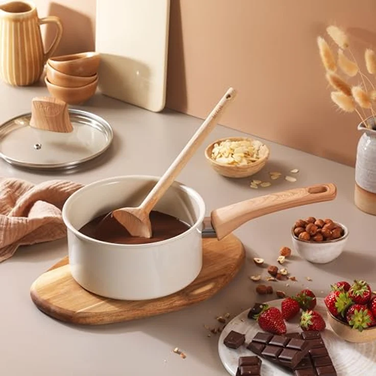 Tefal CERA BRIGHT ON Topf-Set, 7tlg. Keramikset aus 100% recyceltem Aluminium, Antihaftbeschichtung und Thermo-Fusion Boden – Bild 7