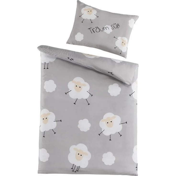 soma Babybettwäsche Bettwäsche 100 cm x 135 cm Träum Süß, 2 teilig, baby bettwäsche babybettwäsche 100x135 – Bild 1