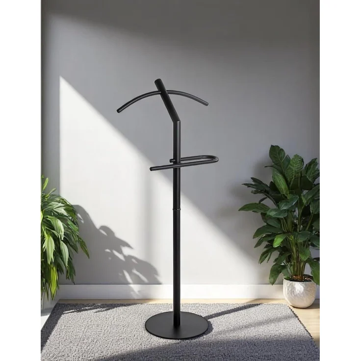 HAKU Möbel Herrendiener, schwarz, Metall - Maße: B 47 x H 111 x T 30 cm, Style: Modern – Bild 7
