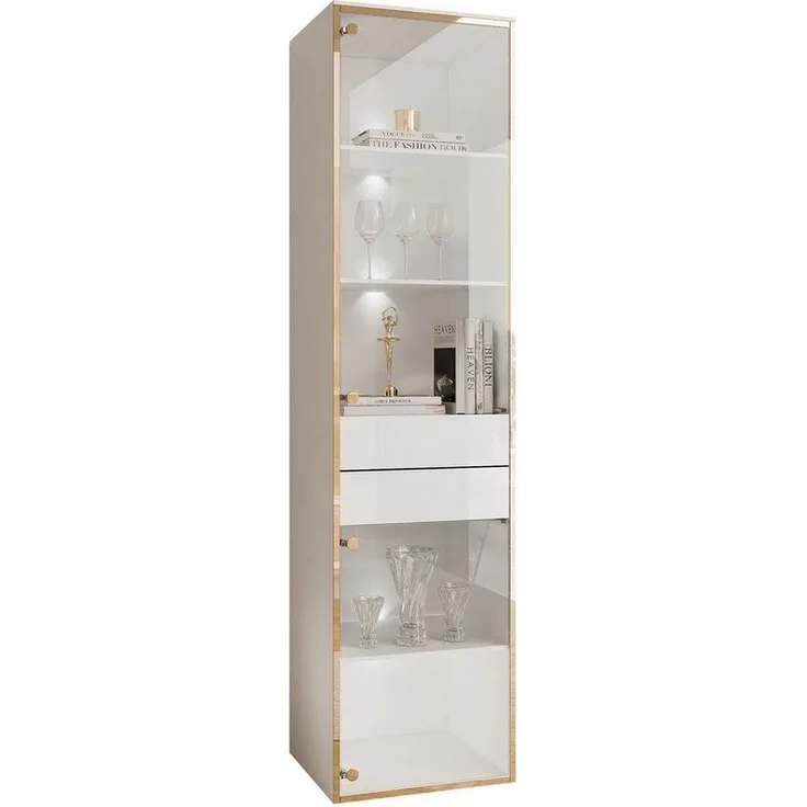 Lookway Glasvitrine AURORA mit LED-Beleuchtung Breite: 45 cm