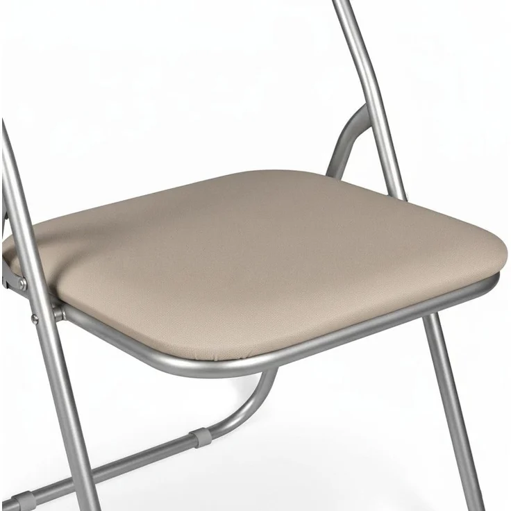 Dmora Set aus sechs Klappstühlen, Sandfarbe, Maße 43 x 47 x 78 cm – Bild 9