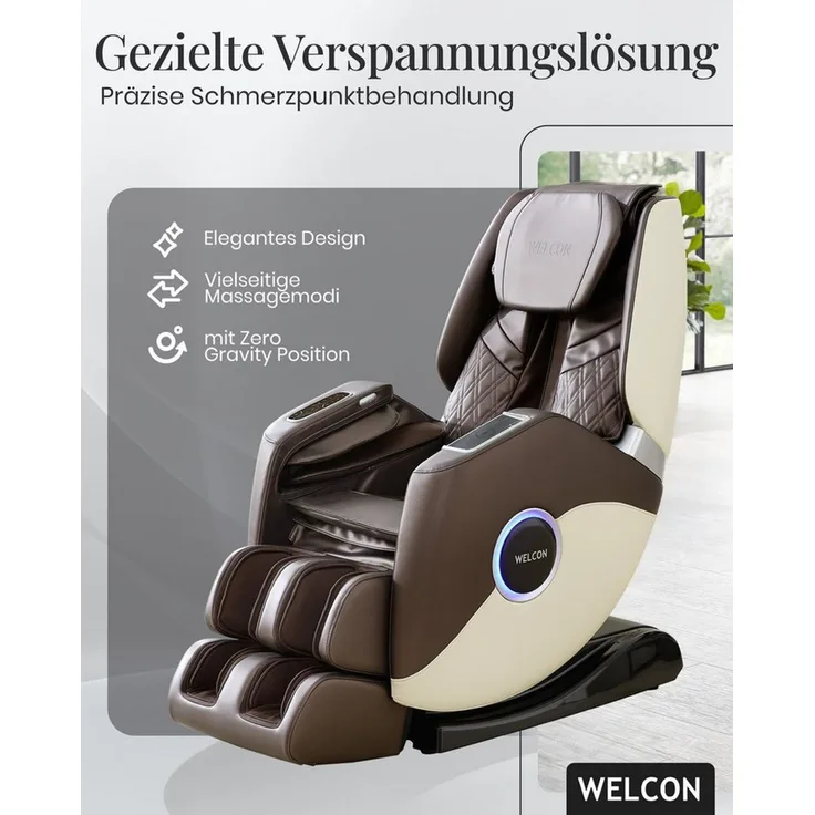 WELCON Massagesessel Massagesessel EASYRELAXX PLUS, Heizung, Ganzkörpermassage, mit Relaxfunktion