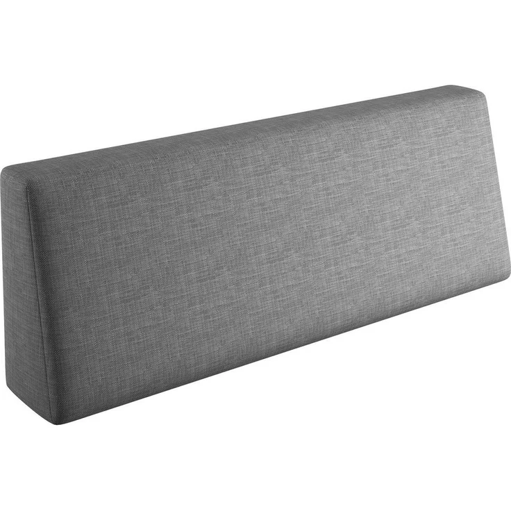 sunnypillow Rückenkissen Palettenkissen mit abnehmbarem Bezug Rückenkissen 120x40x20/10cm, Grau – Bild 1