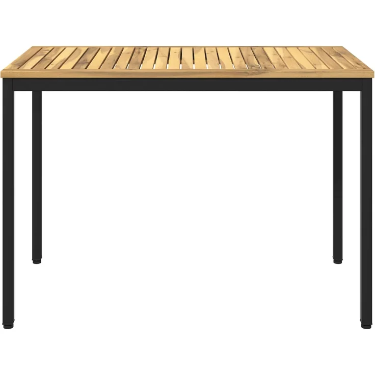 vidaXL Gartentisch NAARDEN Weiß gewaschen und Schwarz 901760 – Bild 3