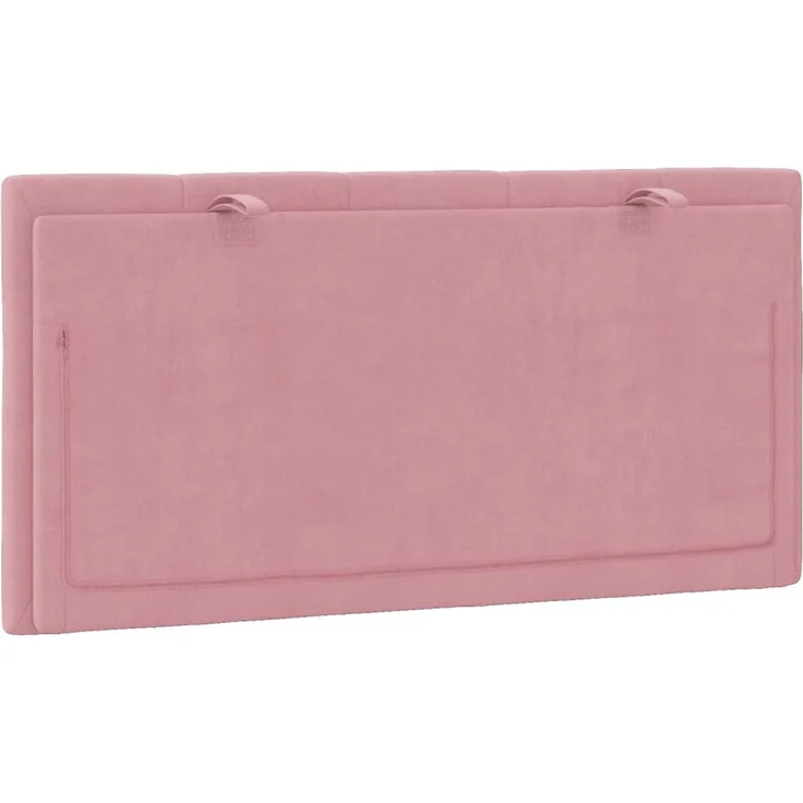 vidaXL Kopfteil-Kissen Rosa 100 cm Samt 374660 – Bild 7