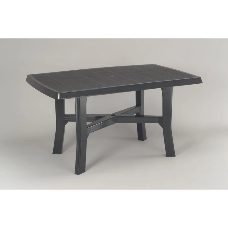 Progarden Rodano Tisch polypropylen 138 x 88 x 72 cm anthrazit