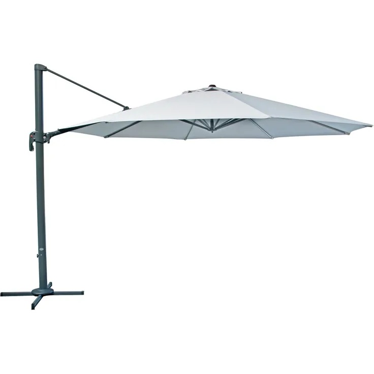 Derby Sonnenschirm / Ampelschirm "Ravenna 400", natur, 400 cm