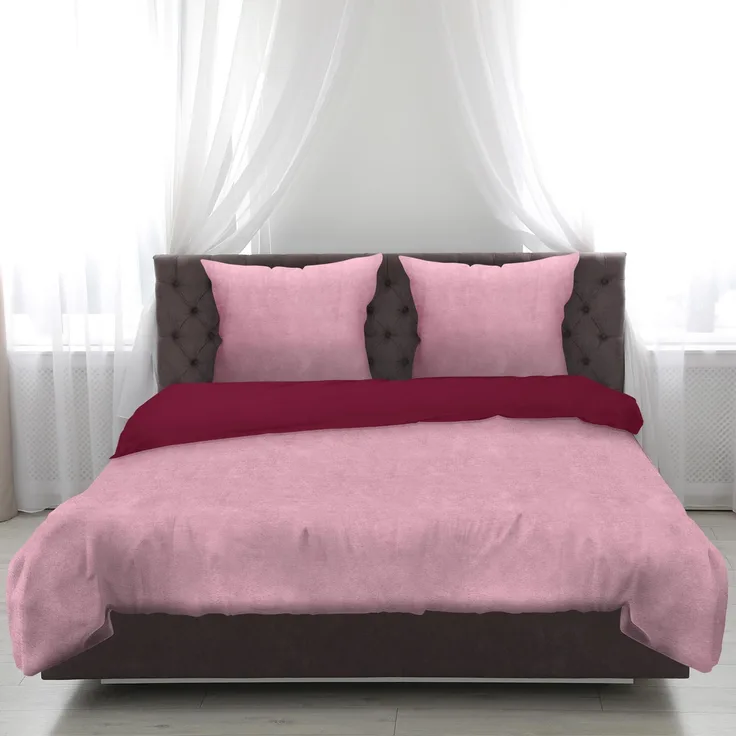 Bettwäsche Cashmere Touch Rose / Beere 80x80+155x220 cm