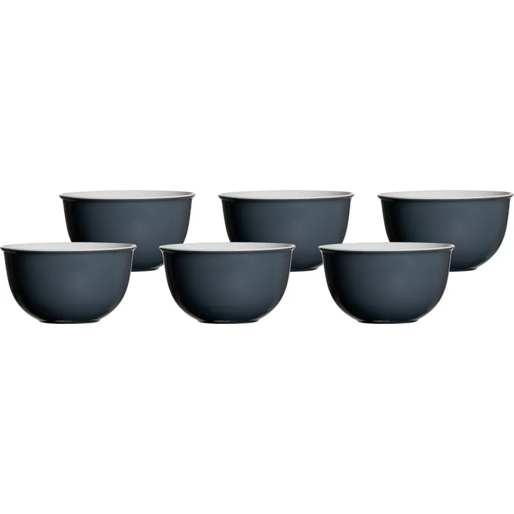 Ritzenhoff & Breker DOPPIO Müslischale 14 cm anthrazit 6er Set