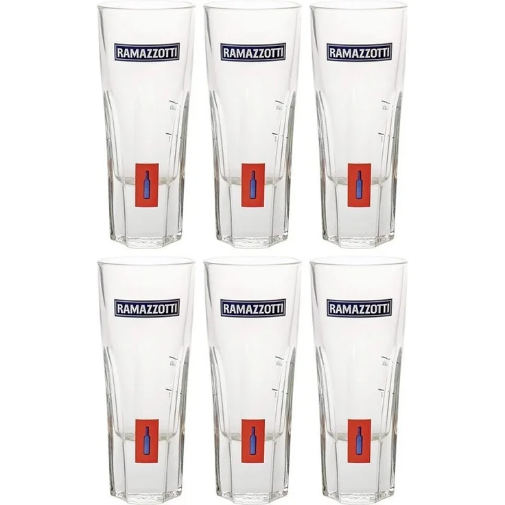 Ramazzotti Rastal Glas Gläserset - 6x Gläser 2/4cl geeicht
