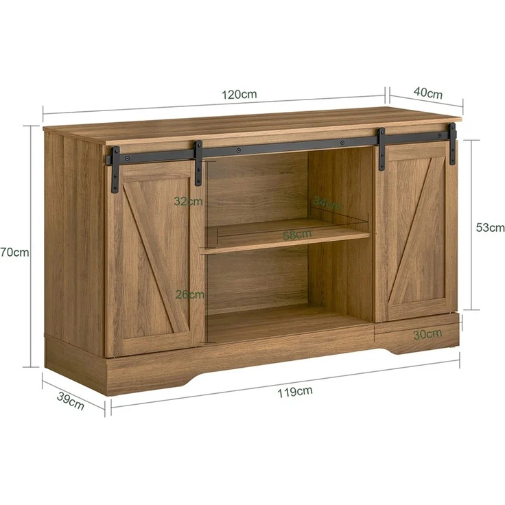 SoBuy FSB60-BR Schuhschrank, Spanplatte, Papierfurnier, Helle Eiche, 120 x 70 x 40 cm – Bild 3