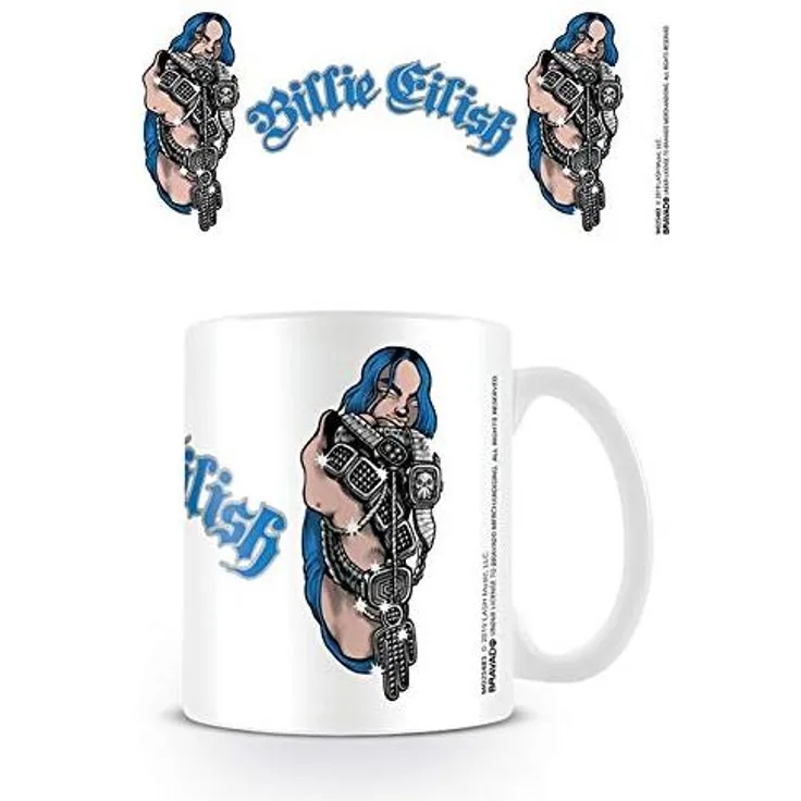 Billie Eilish MG25483 Becher aus Keramik, 315 ml, Bling