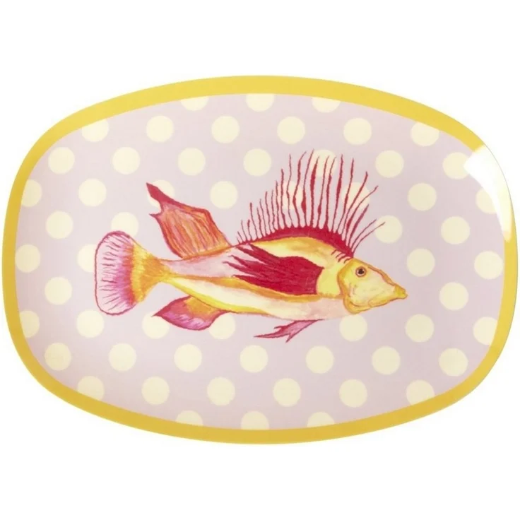 rice Teller Melamin Teller oval 30x22cm Snackteller Käseplatte – Bild 3