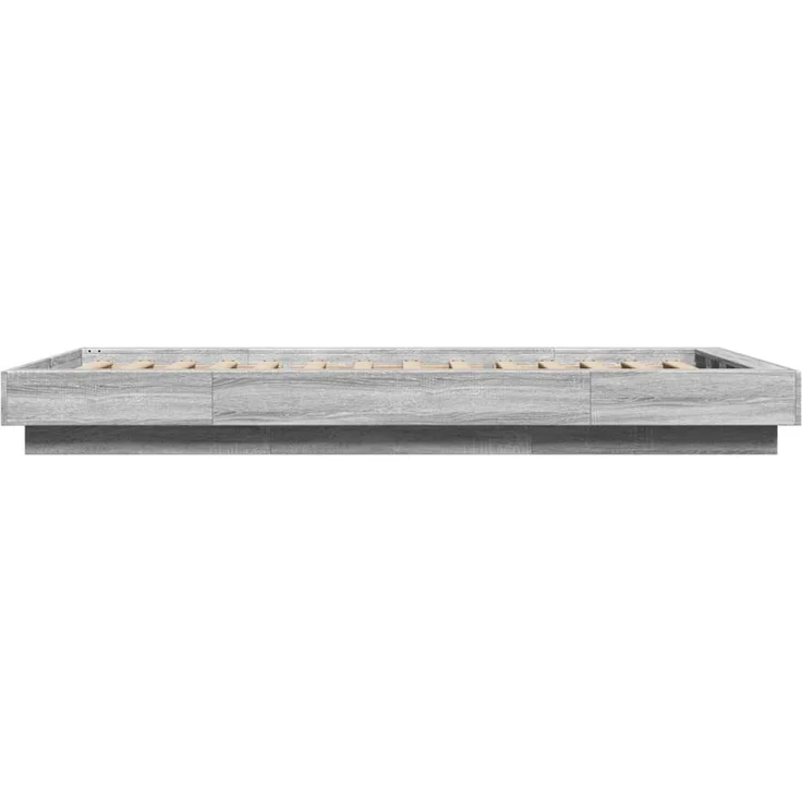 vidaXL Bettgestell Grau Sonoma 75x190 cm Holzwerkstoff 3281250 – Bild 5