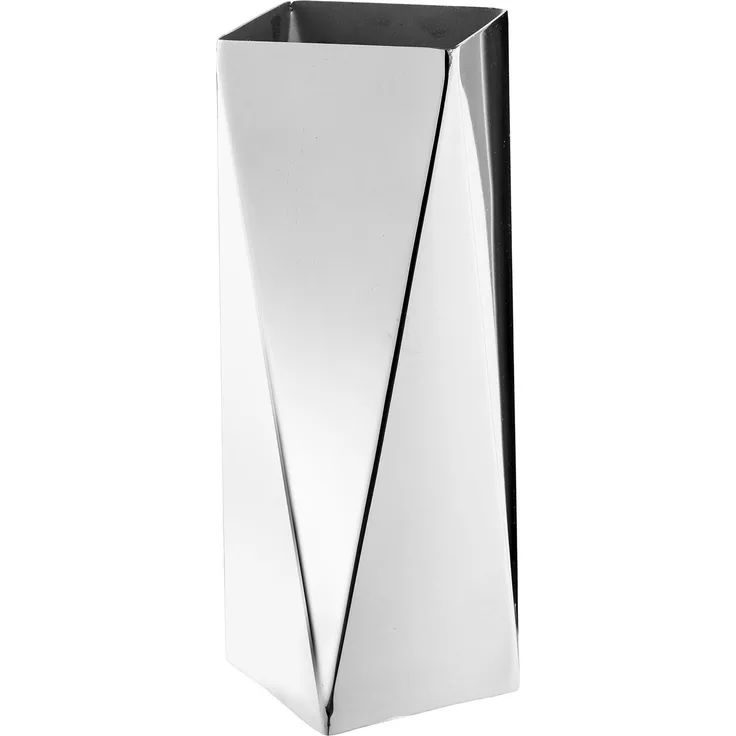 House Nordic Vase, Edelstahl, Silber, 8x8x23 cm