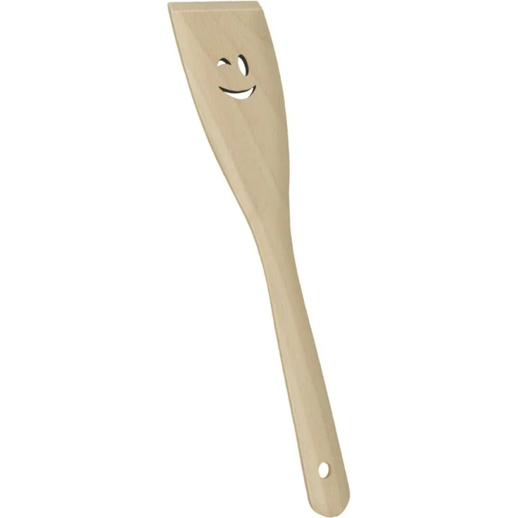 METALTEX 570306010 Pfannenwender SMILEY aus Buchenholz mit Smiley-Ausschnitt / Backzubehör / Kochzubehör – Bild 1