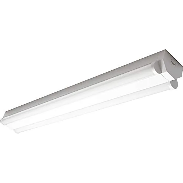 Müller-Licht LED Werkstattleuchte Basic - 2-flammig für Wand- und Deckenmontage - koppelbar - 60 W - 4000 K - 5000 lm - Aluminium - weiß 20300522, 1 Stück (1er Pack)