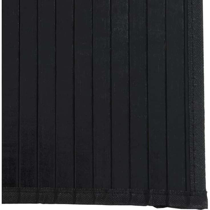 vidaXL Teppich Rechteckig Schwarz 60x300 cm Bambus 376840 – Bild 5
