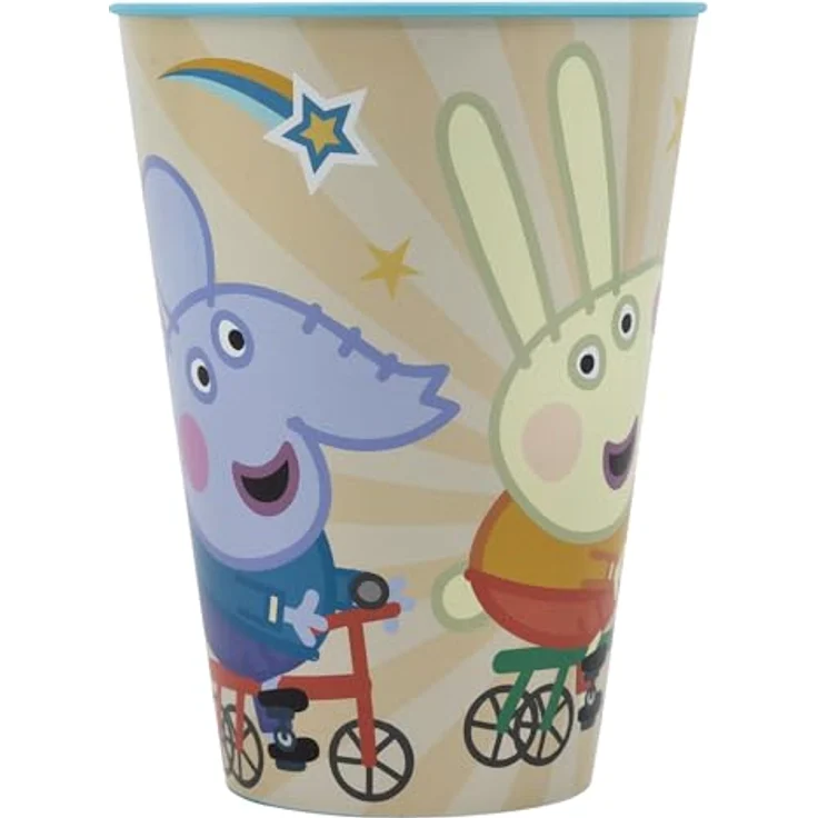 Storline Kinderbecher Peppa Pig 430 ml Trinkbecher für Kita & Frühstück, Plastik – Bild 3