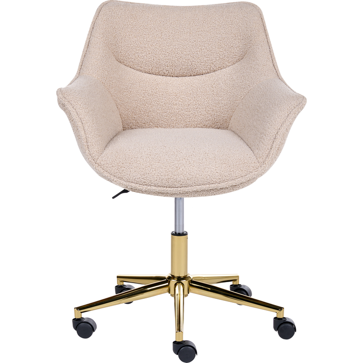 Schreibtischstuhl ARDELLE Bouclé Beige – Bild 4