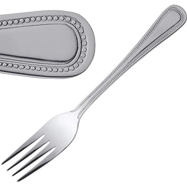 Olympia Bead Menügabeln, 12 Stück, 20cm, Edelstahl 18/0