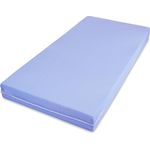 MSS Roll-Matratze, Easy Active, 100 x 200 x 11 cm, H3, Bezug Blau, Schaumstoff