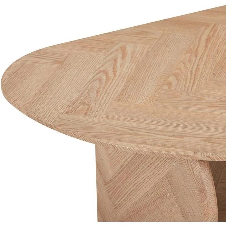 HOME DELUXE Couchtisch Oval LIARA Fishbone Oak LIARA – Bild 8