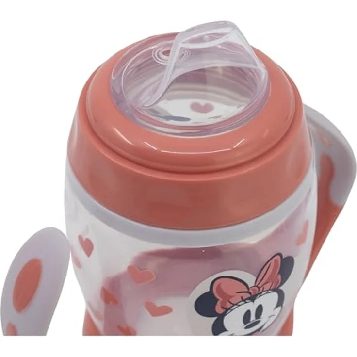 Disney Minnie Mouse Trinklernbecher 270 ml – Kinderbecher mit weichem Silikonaufsatz – Bild 3