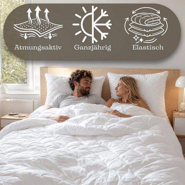 Amazinggirl Microfaserbettdecke Ganzjahresdecke Bettdecke 2. Wahl - Bettdecken Duvet Bett Decke – Bild 3