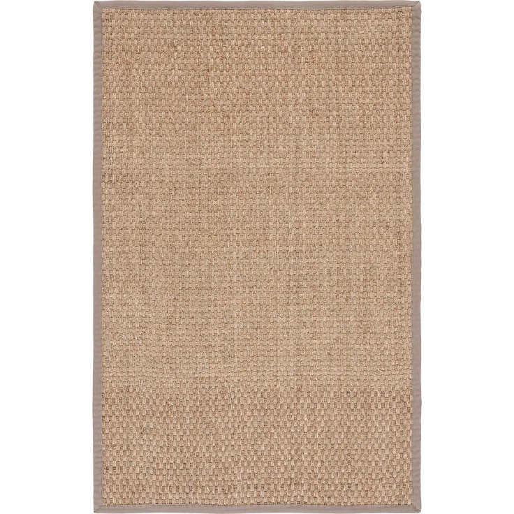 Safavieh Naturfaser Teppich für Wohnzimmer, Esszimmer, Schlafzimmer - Natural Fiber Collection, Kurzer Flor, Natürlich und braun, 160 X 229 cm