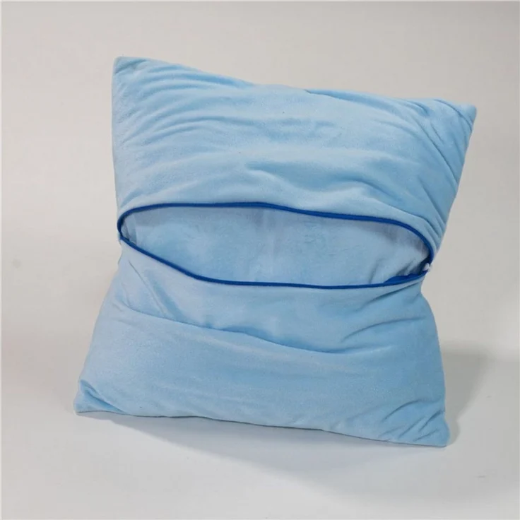 Bluey Kissen 1-Stück Velboa 35x35 cm mit Tasche Rückseite Kinderkissen – Bild 2