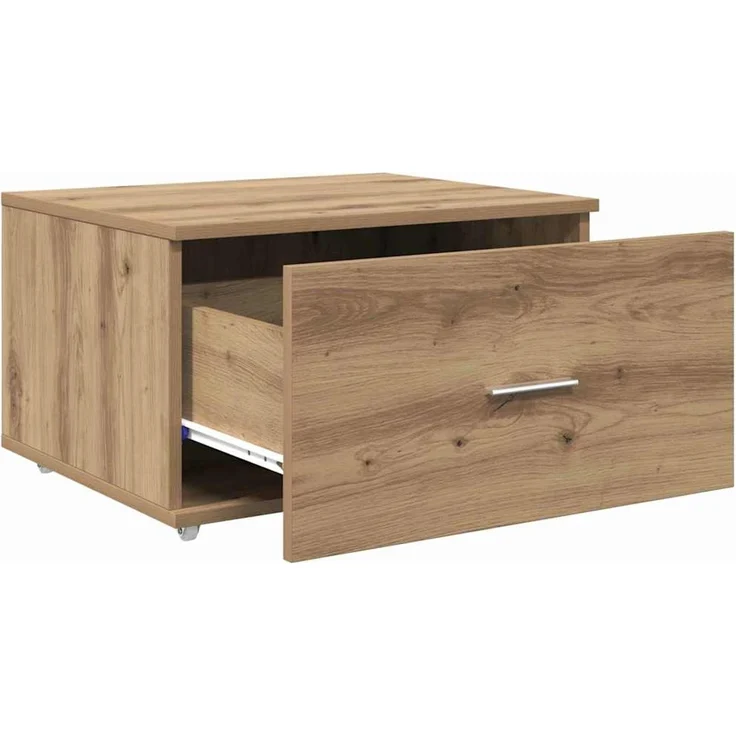 vidaXL Schubladenschrank Mit Rad Artisan-Eiche 55 x 45 x 31 cm 869313 – Bild 5